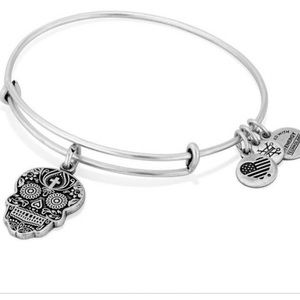 ALEX and ANI Calavera Charm Bangle NWOT